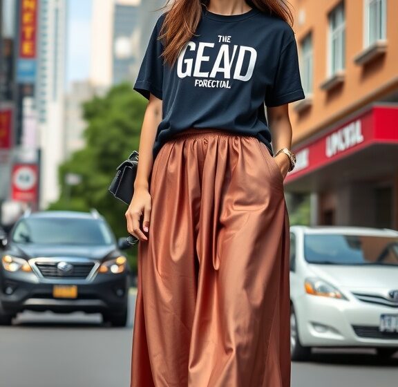  10 Stunning Outfits Featuring Silk Maxi Skirts
